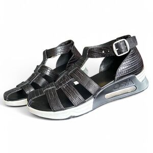 ASH Y2K Chunky Platform Gladiator Sandals Black Air Sole 37